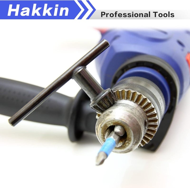 Hakkin 6 Sizes Drill Chuck Key Wrench, 3/4" 5/8" 1/2" 3/8" 1/4" 5/32" Carbon Steel Heavy Duty Thumb Handle Replacement Drill Chuck Key Wrench, Electric Drill Clamping Tool - Image 5